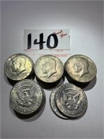 22 - 1969 Kennedy Half Dollar Coins