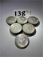 27 - 1967 Kennedy Half Dollar Coins