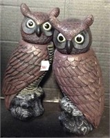 Battery operated owl figurines
