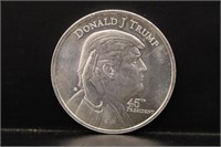 DONALD J TRUMP 1 OZ SILVER ROUND