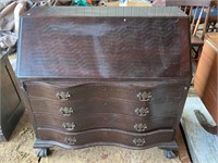 Antique Drop Front Claw Foot Desk