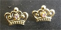 10k Gold Princess Earrings