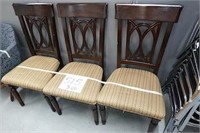 3 Tan Dining Room Chairs
