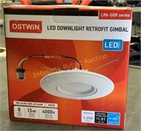 Ostwin 6” LED Downlight Retrofit Gimbal
