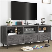 YITAHOME Mid-Century TV Stand, 65 inch, Grey