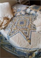 Flannel Queen size sheet set and Lone Star Quilt
