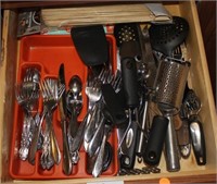 SELECTIONS OF FLATWARE AND KITCHEN UTENSILS