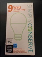 PACK OF 6 LED Dimmable Light Bulb 9 Watt