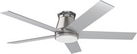 52" Nickel Ceiling Fan With Remote & Lights