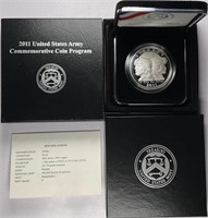 2011-P Proof US Army Silver Dollar - OGP