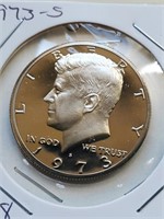 1973-S Clad Proof Kennedy Half Dollar