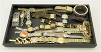 Lot #744 - Tray lot of ladies wristwatches