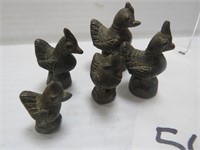 Set of Brass Chicks