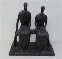 Henry Moore after Figures on Bench bronze