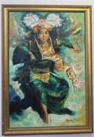 Roechiyat large Portrait of Indonesian dancer