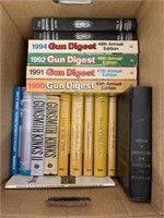 Box lot with gun books              (P 59)(S2)