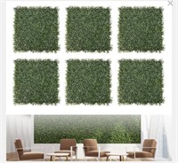 FLYBOLD ARTIFICIAL BOXWOOD HEDGE PANELS, 20x20 IN