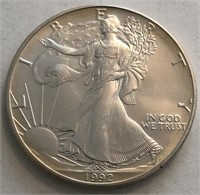 1992 UNC America Silver Eagle Dollar