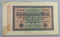 1923 German banknote