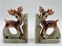 Relco Japanese Porcelain Deer Bookends