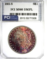 1881-S Morgan MS66 DMPL LISTS $2700