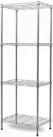 REGILLER 4-Tier Wire Shelving Unit  Silver