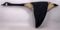 Carved flying goose, 42" long, 20" tall, 3.5" thic