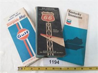 Old Road Maps Phillips 66 Chevron Gulf 1970's