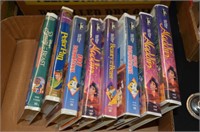 8pc Disney VHS lot w/ (6) Black Diamond