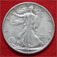 1927 S Walking Liberty Silver Half Dollar