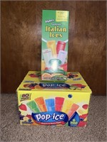 Pop-ice freezer pops and Italian Ices