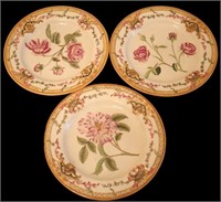 3pc William Lowe Decorative Plates