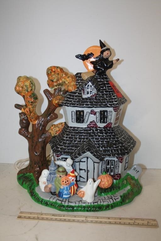 Large Lighted Halloween House