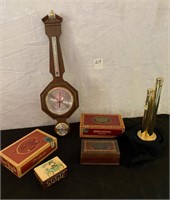 Dunhaven Weather Station, Coin Counter, Cigar Box