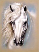 Kaliosy 5D White Horse Diamond Art Kit x3