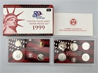 1999 US Silver Proof Set - #9 Coin Set
