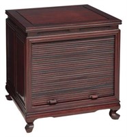 CHINESE TAMBOUR FRONT TABLE / CABINET