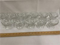 Set of 11 dessert cups