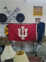 Iu flag. Measures about 56in x 33in