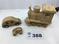 Wooden Cars and Train