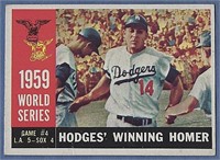 1960 Topps #388 World Series Gil Hodges Homer