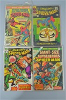 4pc Silver & Bronze Age Spiderman Comics w/ #35