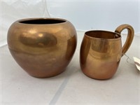 2 pcs Copper-Mug & Vase-Westbend