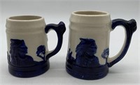 2 Monmouth Old Sleepy Eye pottery mugs