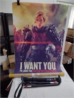 I Want You Poster & Walking Cane
