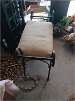 METAL BENCH WITH CUSHION