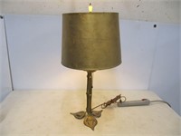 ANTIQUE BRASS TABLE LAMP