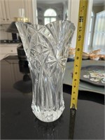 Crystal Flower Vase 11.5”