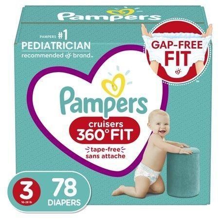 Pampers Cruisers 360 Diapers Size 3  78 Count