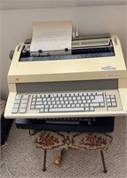 Enterprise Royal 510 typewriter & MC foot stool